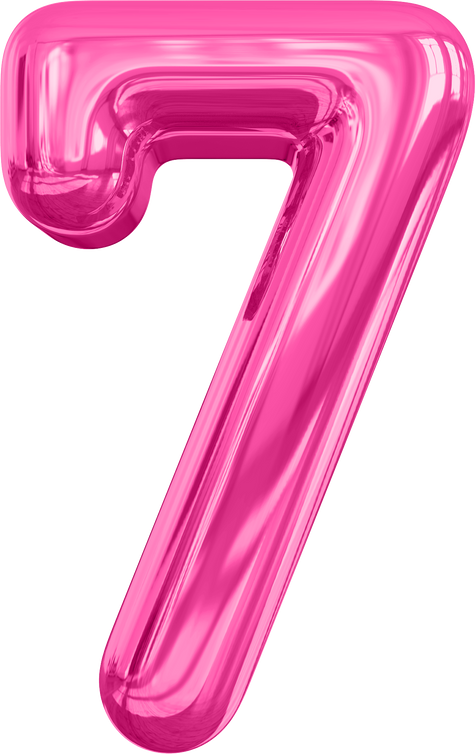 Number 7 Pink